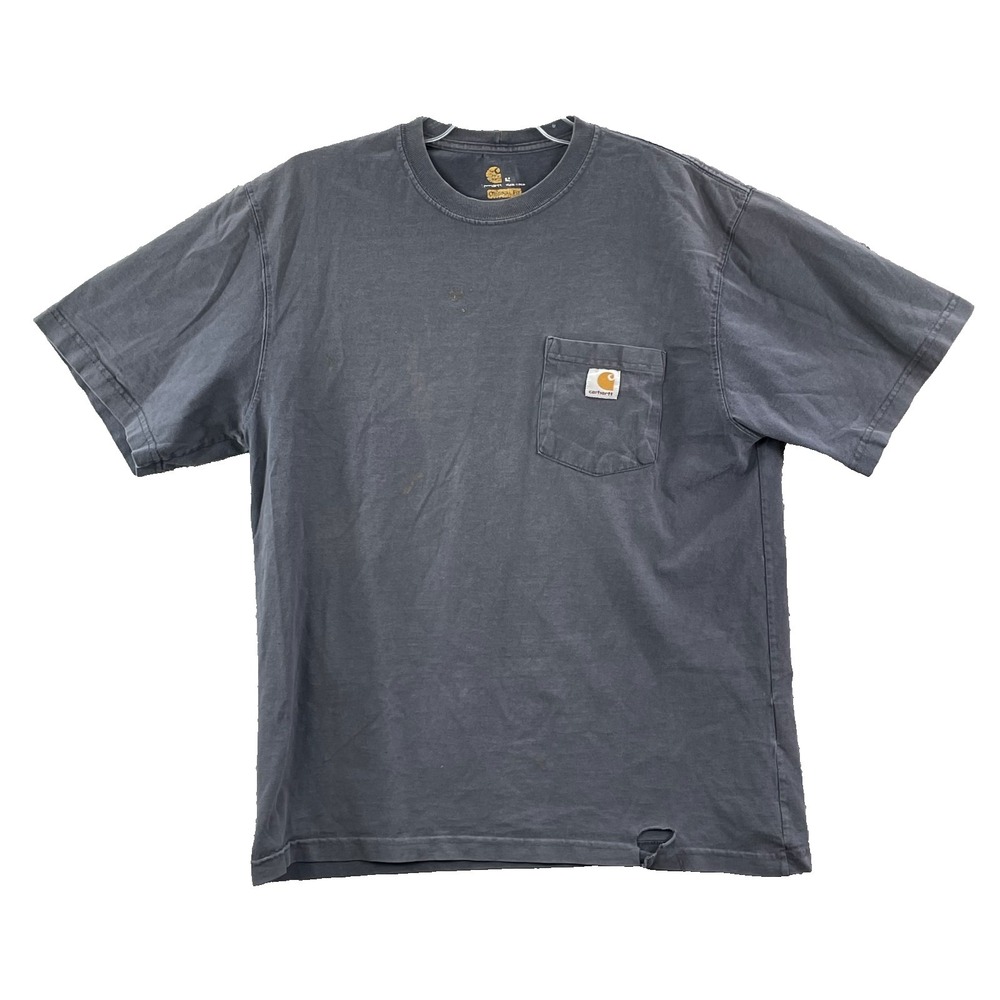 Carhartt T Shirt Men Medium Gray Original Fit Short Sleeve Crew Neck Street Wear